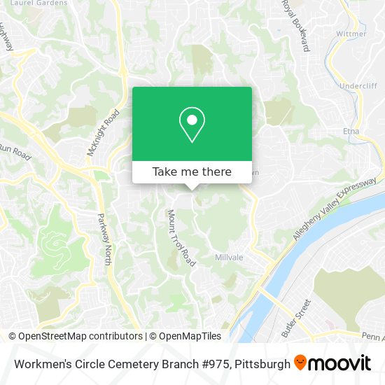 Mapa de Workmen's Circle Cemetery Branch #975