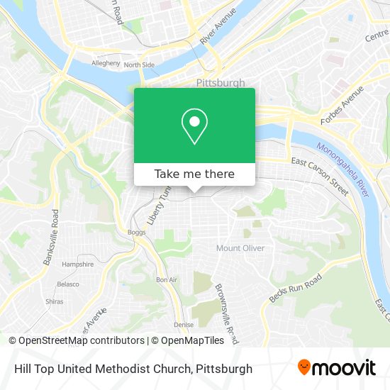 Mapa de Hill Top United Methodist Church