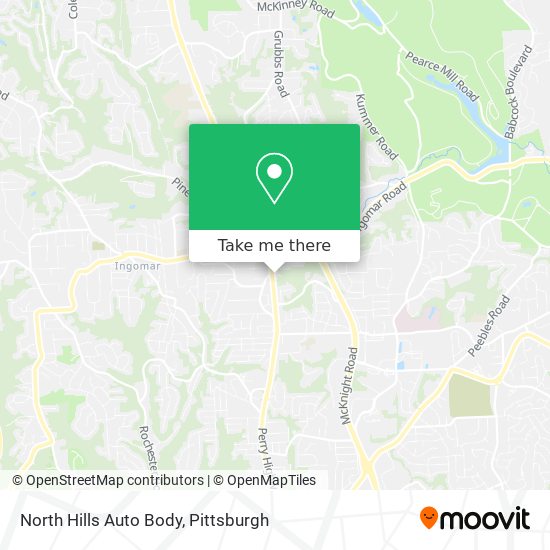 Mapa de North Hills Auto Body