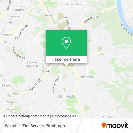 Mapa de Whitehall Tire Service