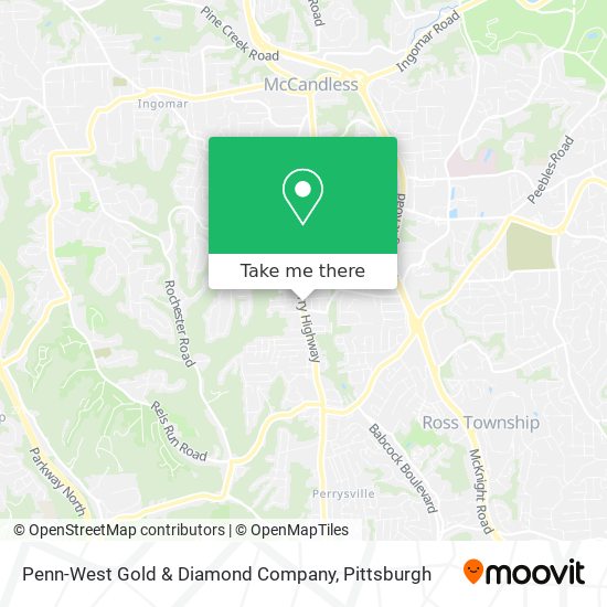 Mapa de Penn-West Gold & Diamond Company