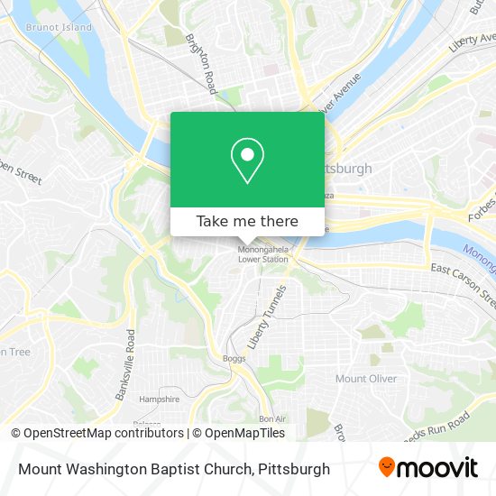 Mount Washington Baptist Church map