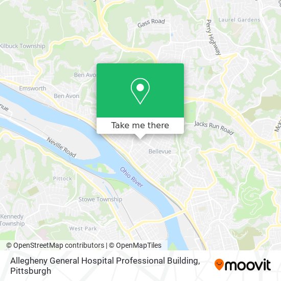 Mapa de Allegheny General Hospital Professional Building