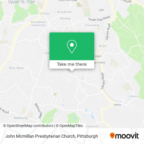 Mapa de John Mcmillan Presbyterian Church