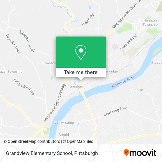 Grandview Elementary School map