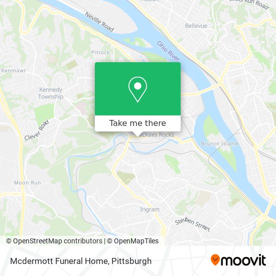 Mcdermott Funeral Home map