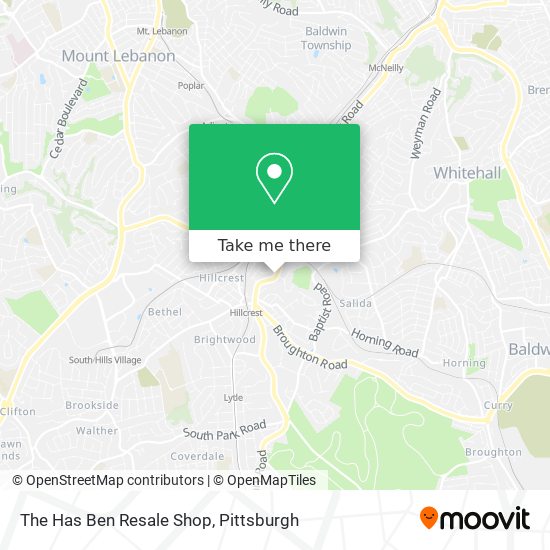 The Has Ben Resale Shop map