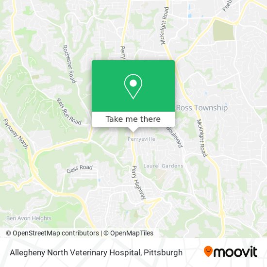 Allegheny North Veterinary Hospital map