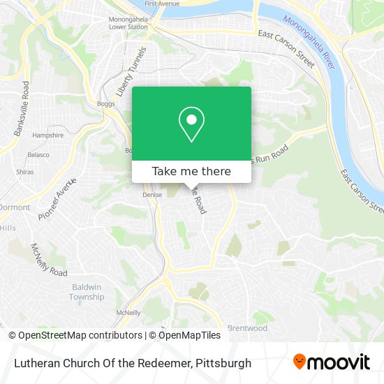 Lutheran Church Of the Redeemer map