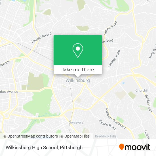 Wilkinsburg High School map