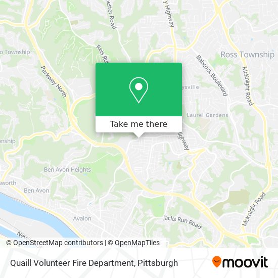 Quaill Volunteer Fire Department map