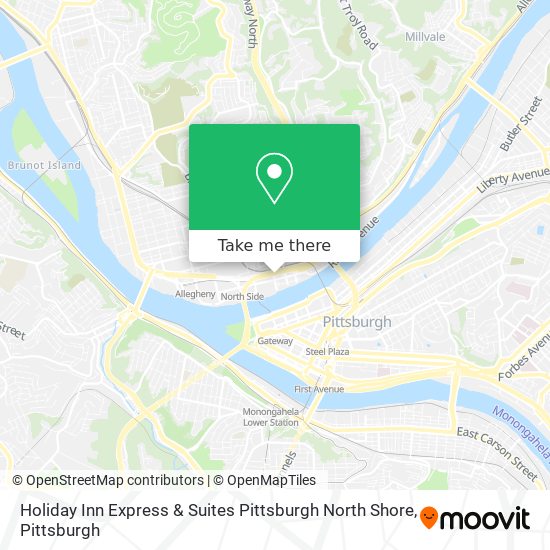 Mapa de Holiday Inn Express & Suites Pittsburgh North Shore