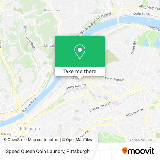 Mapa de Speed Queen Coin Laundry
