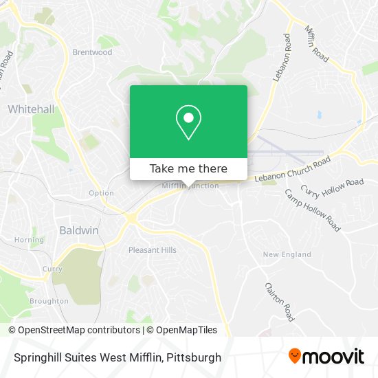 Springhill Suites West Mifflin map