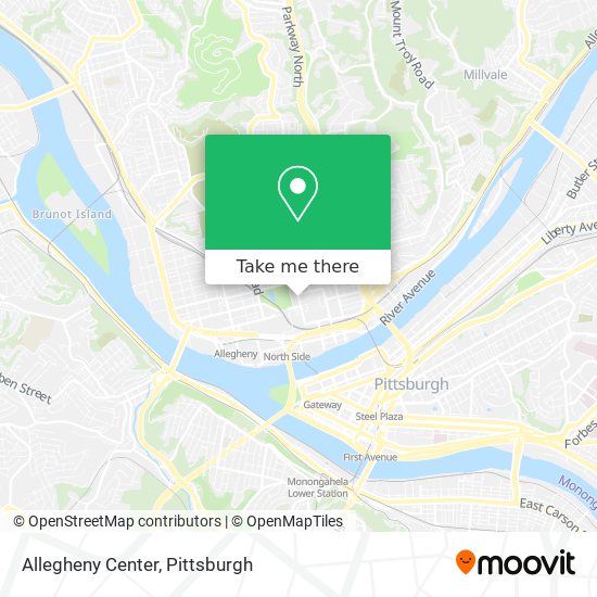 Mapa de Allegheny Center