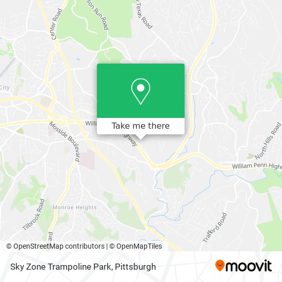 Mapa de Sky Zone Trampoline Park