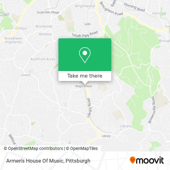 Armen's House Of Music map