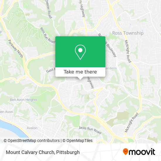 Mount Calvary Church map