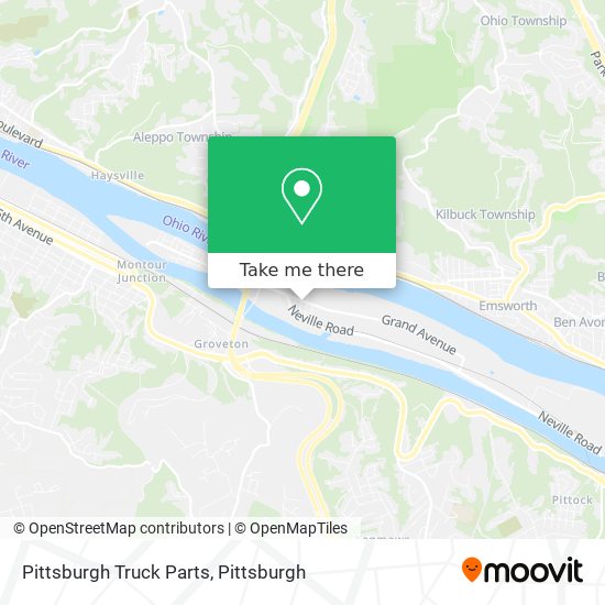 Mapa de Pittsburgh Truck Parts