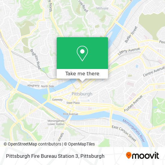 Mapa de Pittsburgh Fire Bureau Station 3