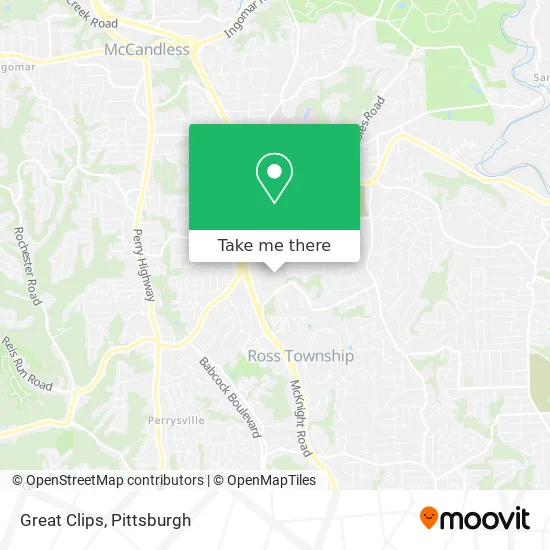 Great Clips map