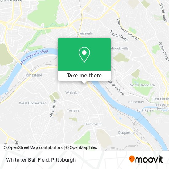 Whitaker Ball Field map