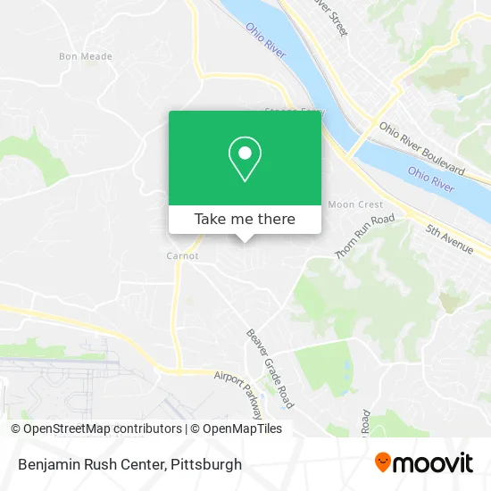 Benjamin Rush Center map