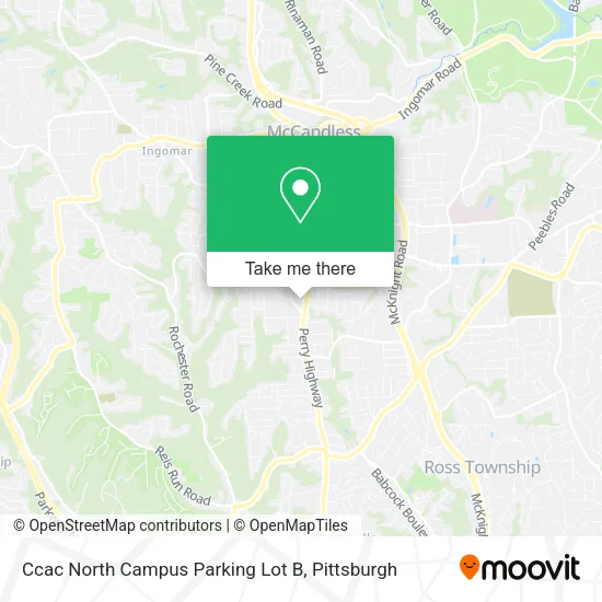 Mapa de Ccac North Campus Parking Lot B