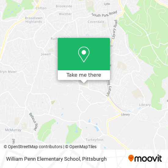 William Penn Elementary School map