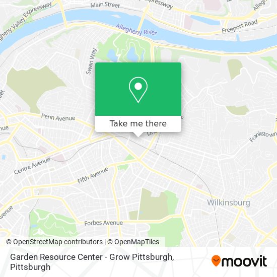 Mapa de Garden Resource Center - Grow Pittsburgh