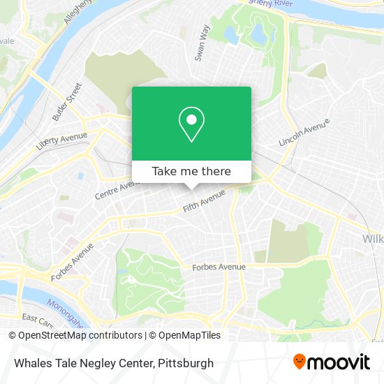 Mapa de Whales Tale Negley Center