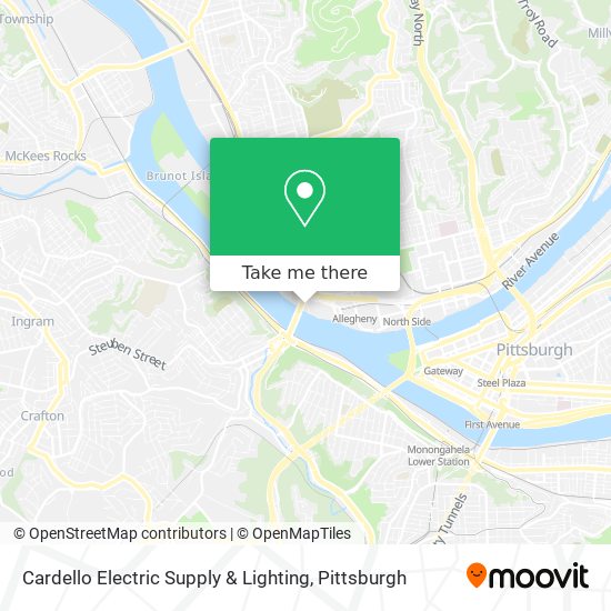 Cardello Electric Supply & Lighting map