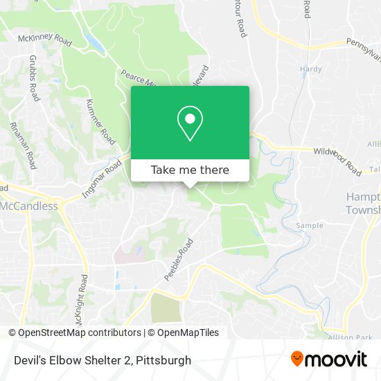 Mapa de Devil's Elbow Shelter 2