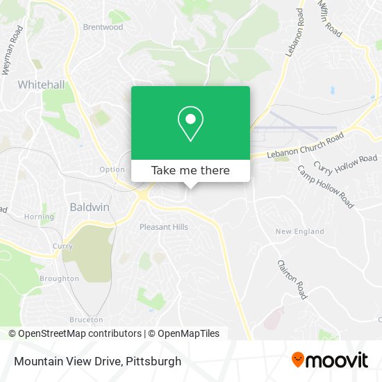 Mountain View Drive map