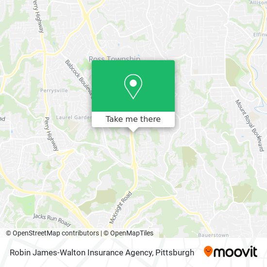 Robin James-Walton Insurance Agency map