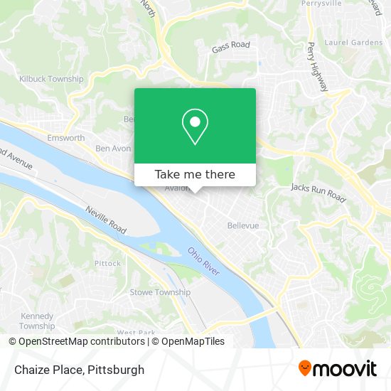 Mapa de Chaize Place