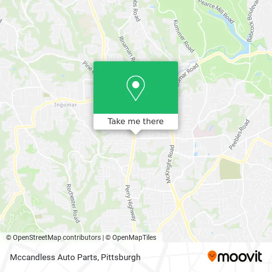 Mccandless Auto Parts map