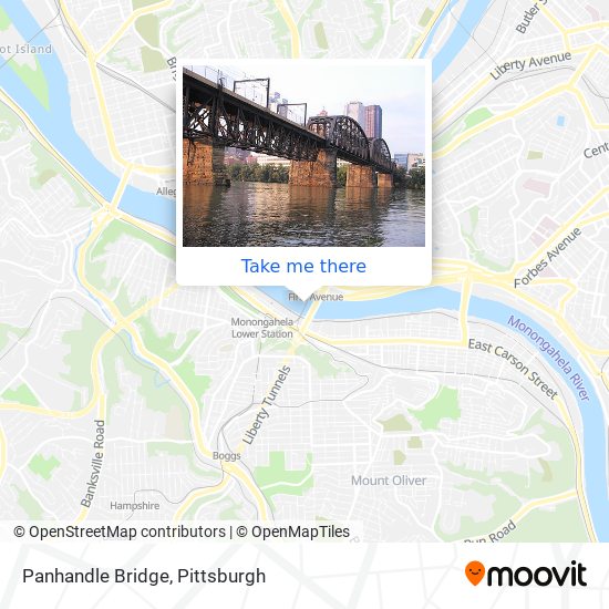 Mapa de Panhandle Bridge
