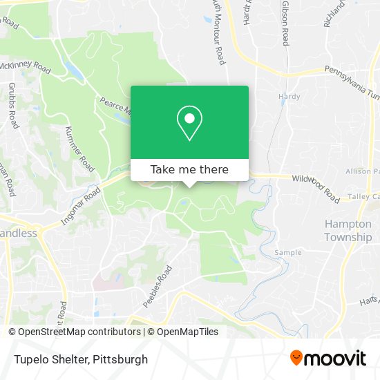 Tupelo Shelter map
