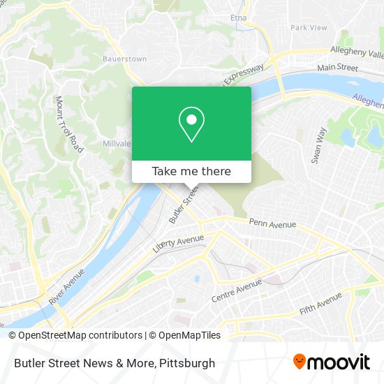 Mapa de Butler Street News & More