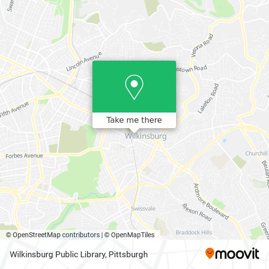 Wilkinsburg Public Library map