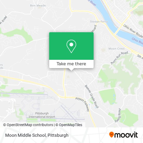 Moon Middle School map