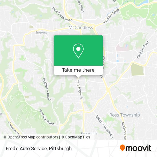 Fred's Auto Service map