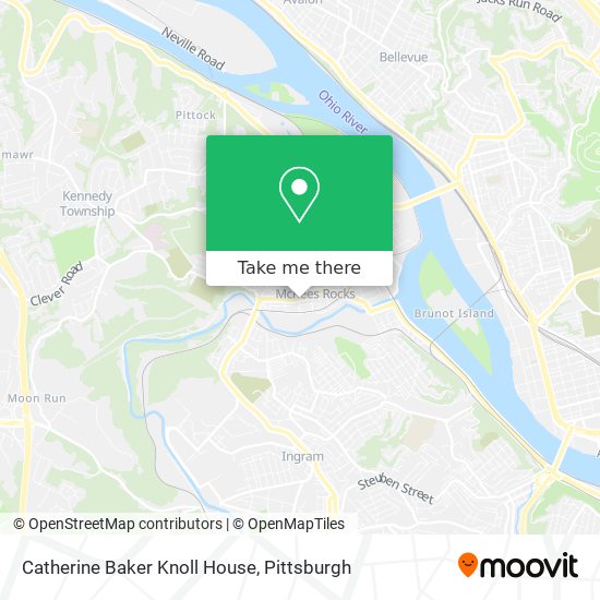 Catherine Baker Knoll House map
