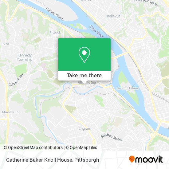 Mapa de Catherine Baker Knoll House