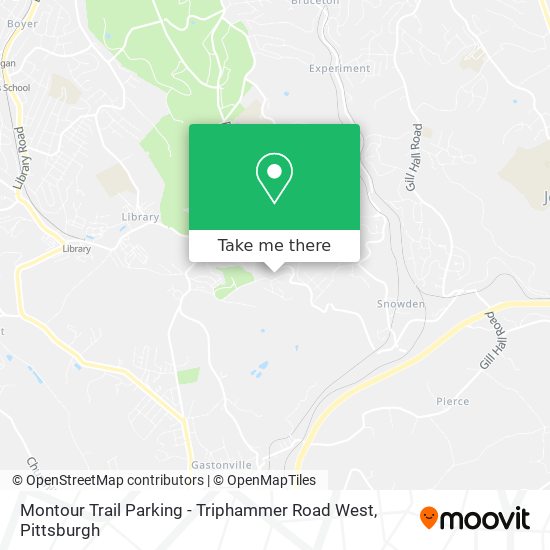 Mapa de Montour Trail Parking - Triphammer Road West