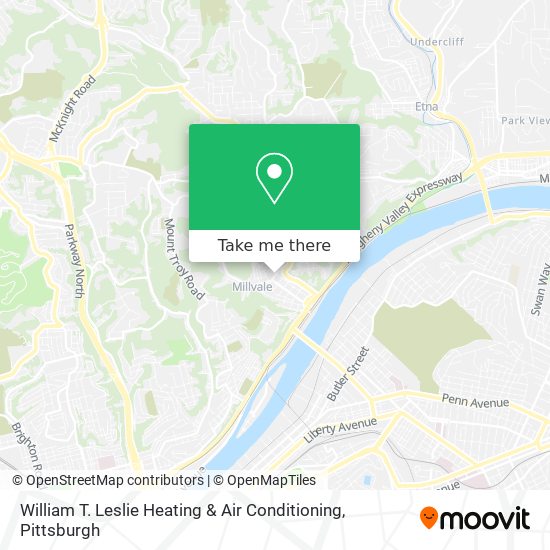 William T. Leslie Heating & Air Conditioning map