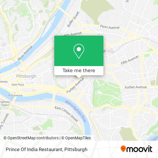 Prince Of India Restaurant map
