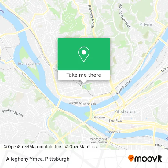 Allegheny Ymca map