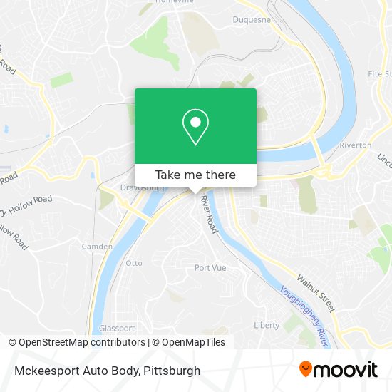 Mckeesport Auto Body map